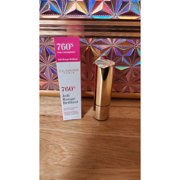 Clarins Joli Rouge Brillant Lipstick Pink Cranberry - Picture 2 of 3